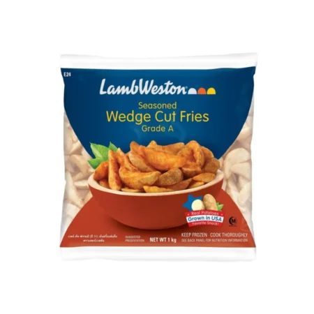 LAMB WESTON Seasoned Wedge Cut Fries (E24) - 1kg